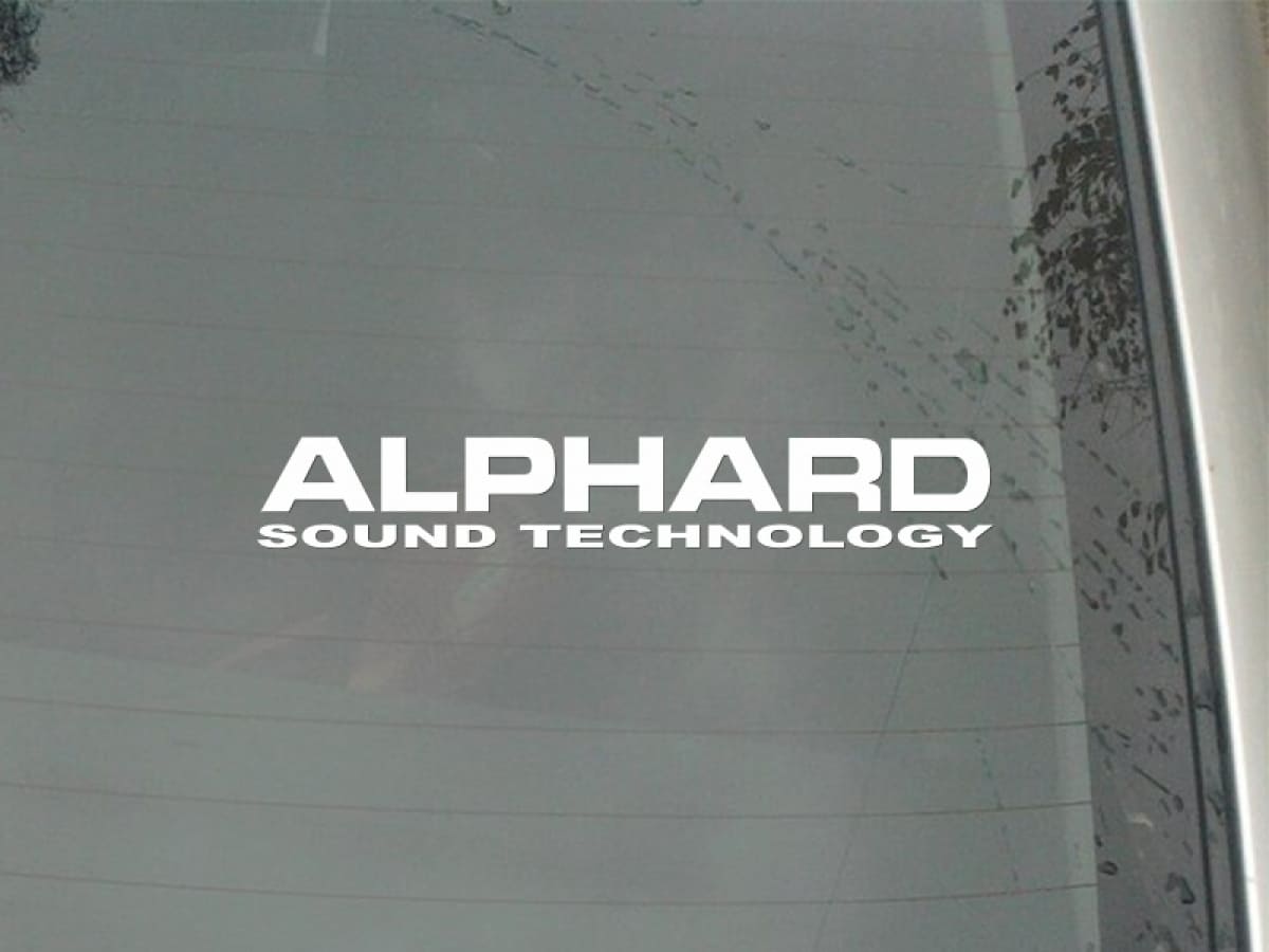 Alphard Sound Technology наклейка