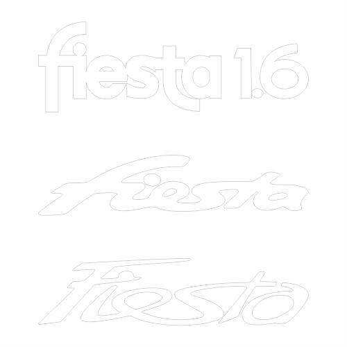 НаклейкаFord Fiesta logo